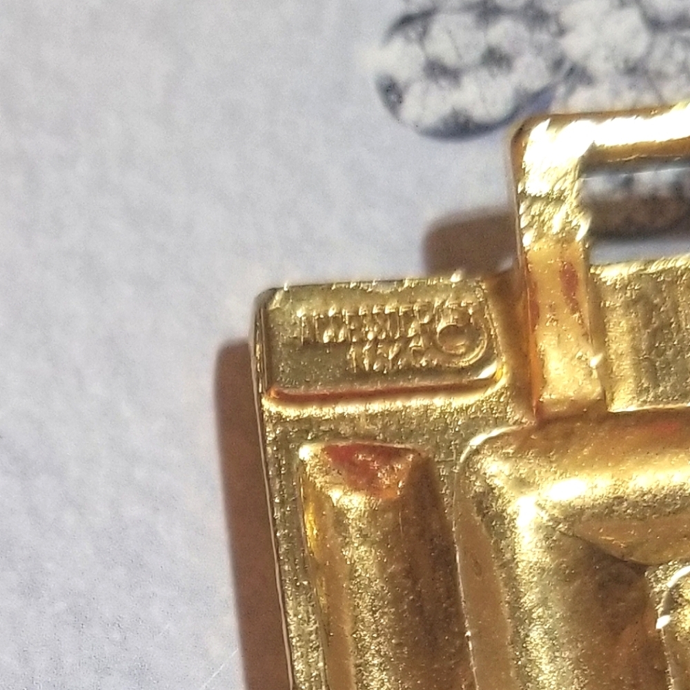 ACCESSORCRAFT NYC Vintage Gold Plated Belt Buckle - Picture 6 of 8